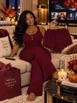 3-in-1 Serene Lace-Trim Lounge Set - 5