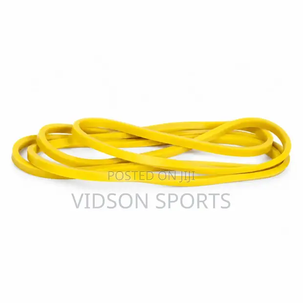 Yellow Resistance Loop Band (5-15 Lbs) for Fitness - 1
