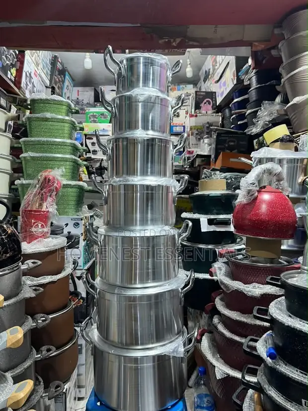 Seven-Piece Aluminum Pot Set - 1