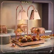 Luxury Double Head Food Warmer Lamp & Heating Station - 1