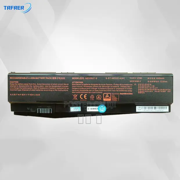 N850BAT-6 Laptop Battery for Mechanic T58 Series - 1