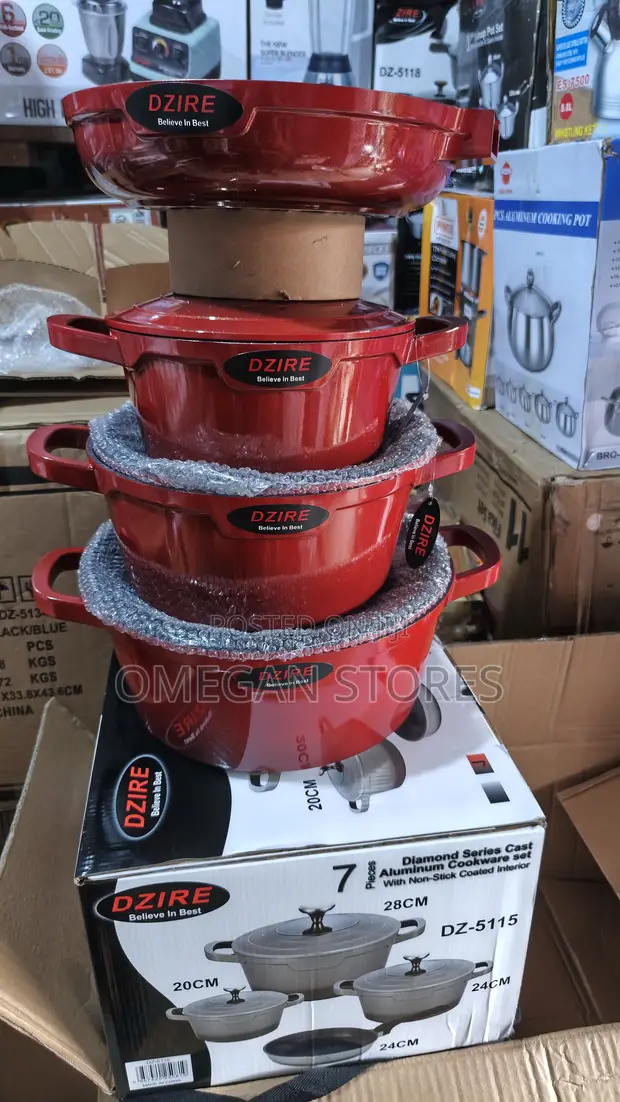 Dzire 7-Piece Cast Aluminum Cookware Set - 1