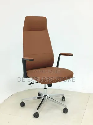 Executive Office Chair - Brown Leather