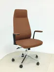 Executive Office Chair - Brown Leather - 1