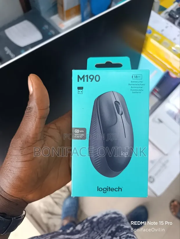 Logitech M190 Wireless Optical Ambidextrous Mouse - 1