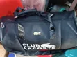 Lacoste Leather Duffle Bag - Black - 2