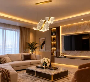 Modern Acrylic Ribbon LED Ceiling Chandelier