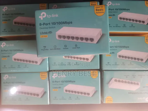 TP-Link LS1008 8-Port 10/100Mbps Desktop Switch - 1