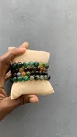Luxury Beaded Bracelet Set - Green - 3