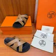 Hermes Kazimir Sandal - Black Rubber Sole - 1