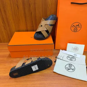Hermes Kazimir Sandal - Black Rubber Sole