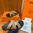 Hermes Kazimir Sandal - Black Rubber Sole - 3