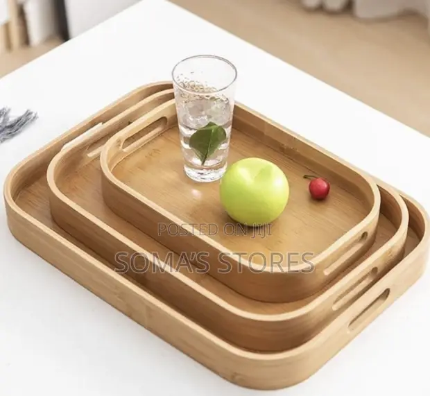3-in-1 Quality Bamboo Tray - 1