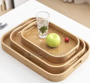 3-in-1 Ingantaccen Bamboo Tray