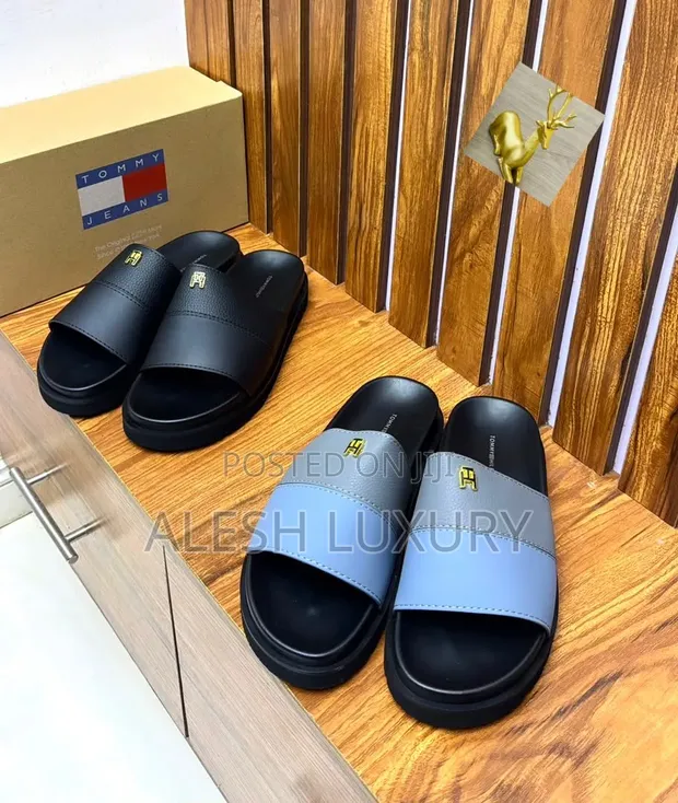 Tommy Jeans Leather Men's Slippers - 1