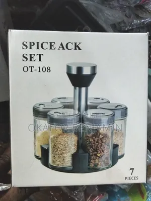High Quality Stainless Steel Spice Rack Set (7pcs)