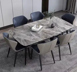 Marble Dining Table Set - 4 Seater
