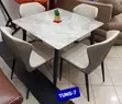 Marble Dining Table Set - 4 Seater - 2