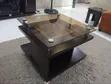 Home Interiors TV Stand Console with Glass Top - 3