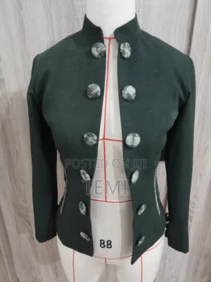 Jacket Mai Kyau Mai Hannun Rini Ga Mata - Collar Mandarin