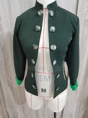 Jacket Mai Kyau Mai Hannun Rini Ga Mata - Collar Mandarin