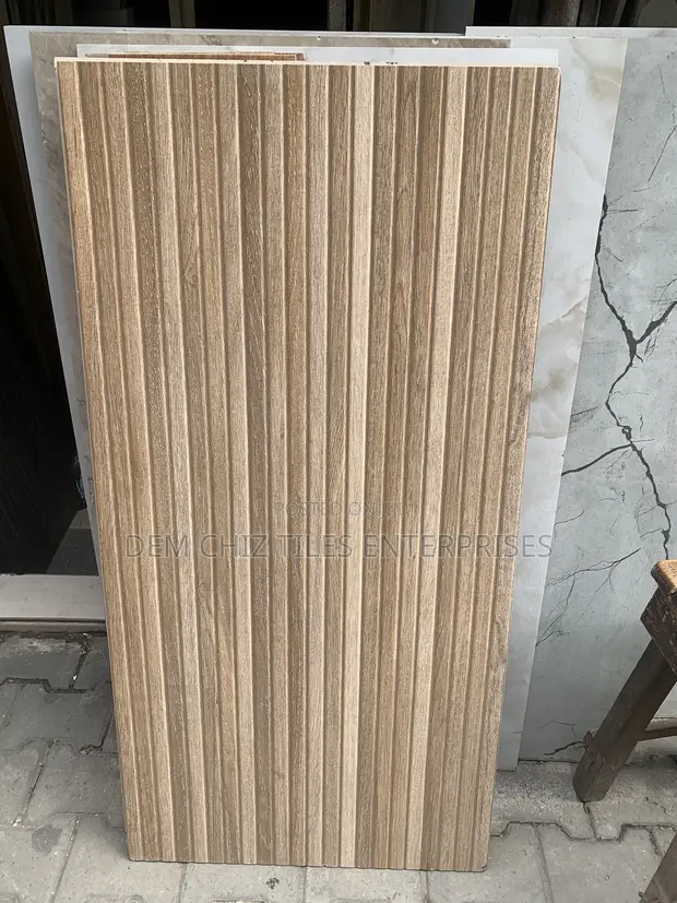 Patterned Flamed Spanish Wooden Tiles - 1