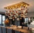 Luxury Mixed Glass Globe Chandelier (1200mm x 400mm) - 1