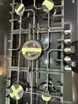 Black 5-Burner Glass Gas Cooker Mai Amfani - 1