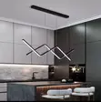 1000mm Dining Chandelier - Foldable, Black Body - 1