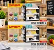 QASA 3-Tier Rustless Dish Drainer Rack - 1