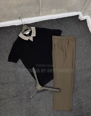 Pant Trouser Mai Inganci & Urban Collar Shirt Combo