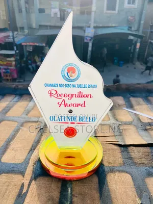 Crystal Award Plaque - Brand New