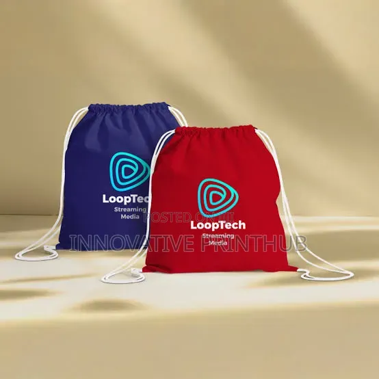 Custom Drawstring Bag Printing Services - 1