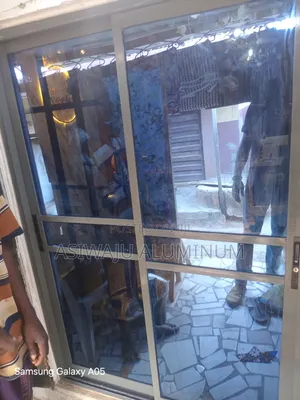 Aluminum Sliding Door - Gray