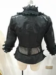 Designer Statement Ruffle Mesh Open Jacket - 5