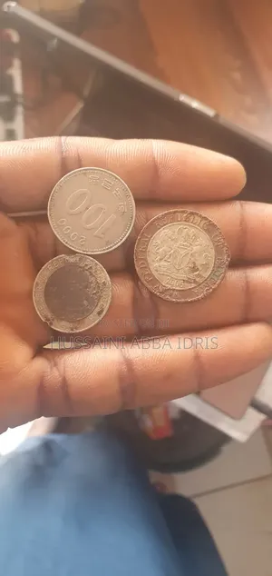 2006 Nigerian ₦1 & ₦2 Coins + South Korean 100 Won
