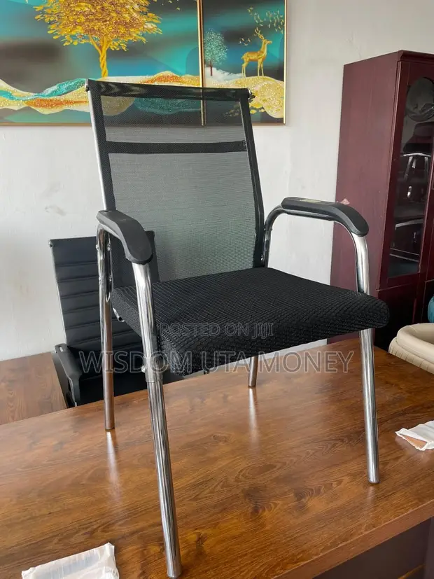 Luxury Four-Leg Office Chair with Original Back Net Design - 1