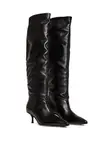 Chloe Black Leather Pointed Toe Boots - Size 40 - 1