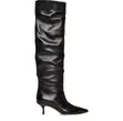 Chloe Black Leather Pointed Toe Boots - Size 40 - 3