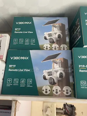 V380 ProMax 4G Solar CCTV Camera - 360° PTZ
