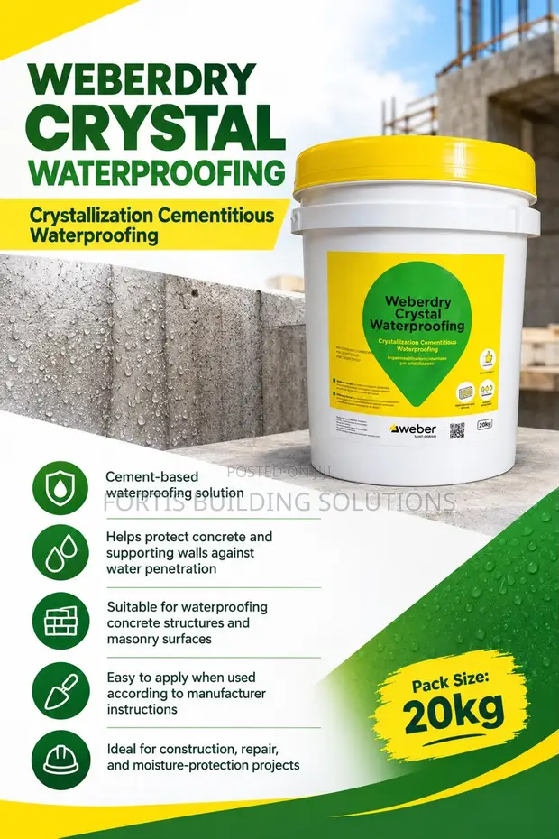 Weberdry Crystal 20kg Waterproofing - 1