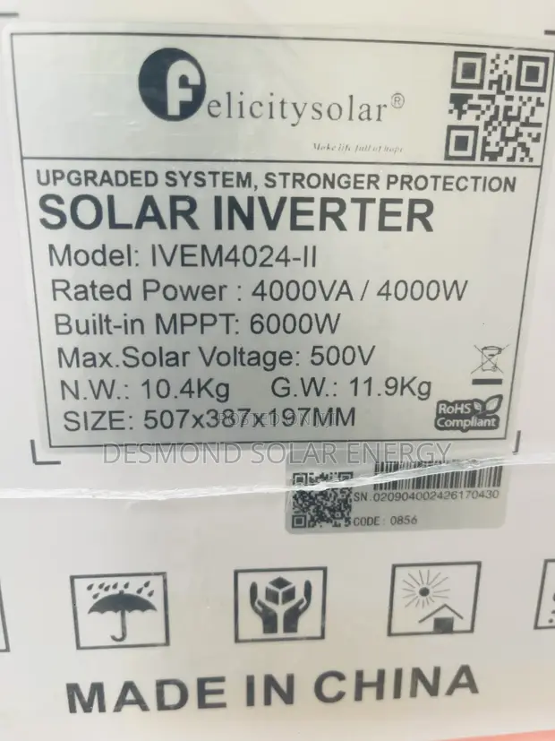 Felicitysolar 4kVA 24V Hybrid Power Inverter - 1