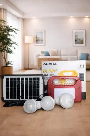 Alpha Blaze Lightning System with Solar Panel & 3 Bulbs