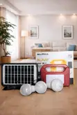 Alpha Blaze Lightning System with Solar Panel & 3 Bulbs - 2