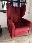 Red Accent Chair - 1