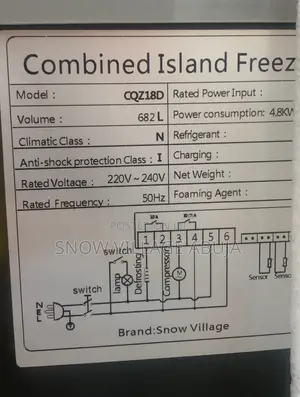 Sabon Commercial Combined Island Freezer