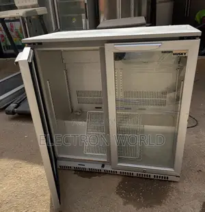 Husky Double-Glass Door Bar Fridge/Display Chiller (Used)