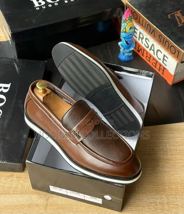 Boss Men's Leather Penny Loafers - 1