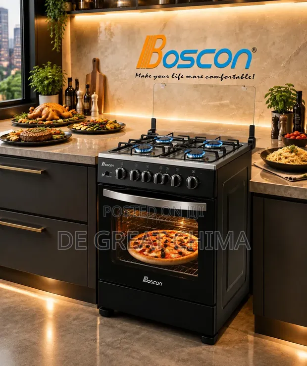 4 Burner Gas Cooker with Oven Stand - Brand New - 1