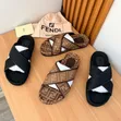 Fendi Luxury Men's Slippers - Brown - 2